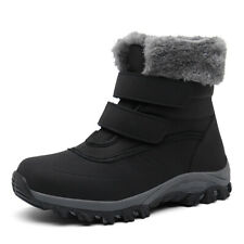 Womens Plus Fur Walking Shoes High Top Warm Casual Outdoor Winter Snow Boots New