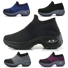Women's Running Shoes Slip on Air Cushioned Walking Casual Sports Sneakers Size6