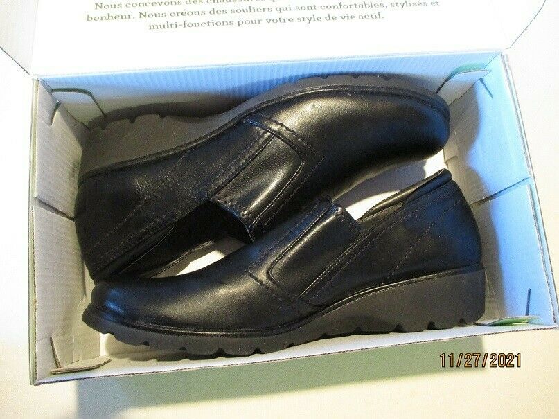 Womens Shoes Aerosoles 6.5 Med. Black, 1-1/4" Wedge Heel