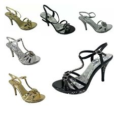 Women’s Strappy Open Toe Stiletto High Heels for Party Occasion Shoes Dress Size
