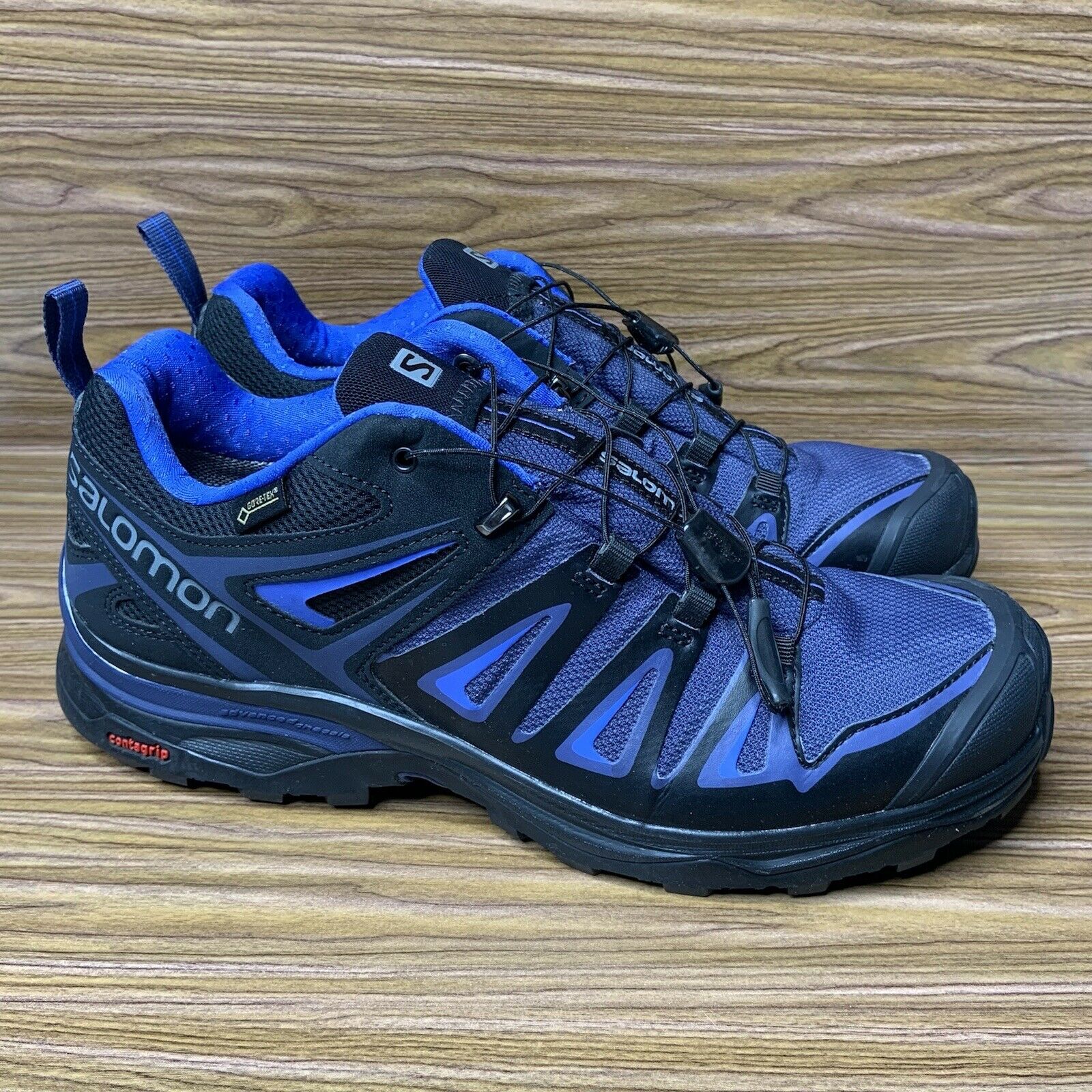Womens Sz 11 Salomon X Ultra 3 Hiking Shoes Walking Climbing Contragrip Goretex