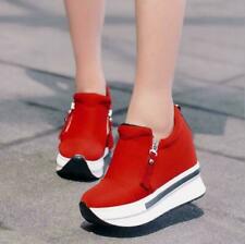 Womens Walking High wedge Heel Sneakers Tennis Lightweight Athletic Shoes
