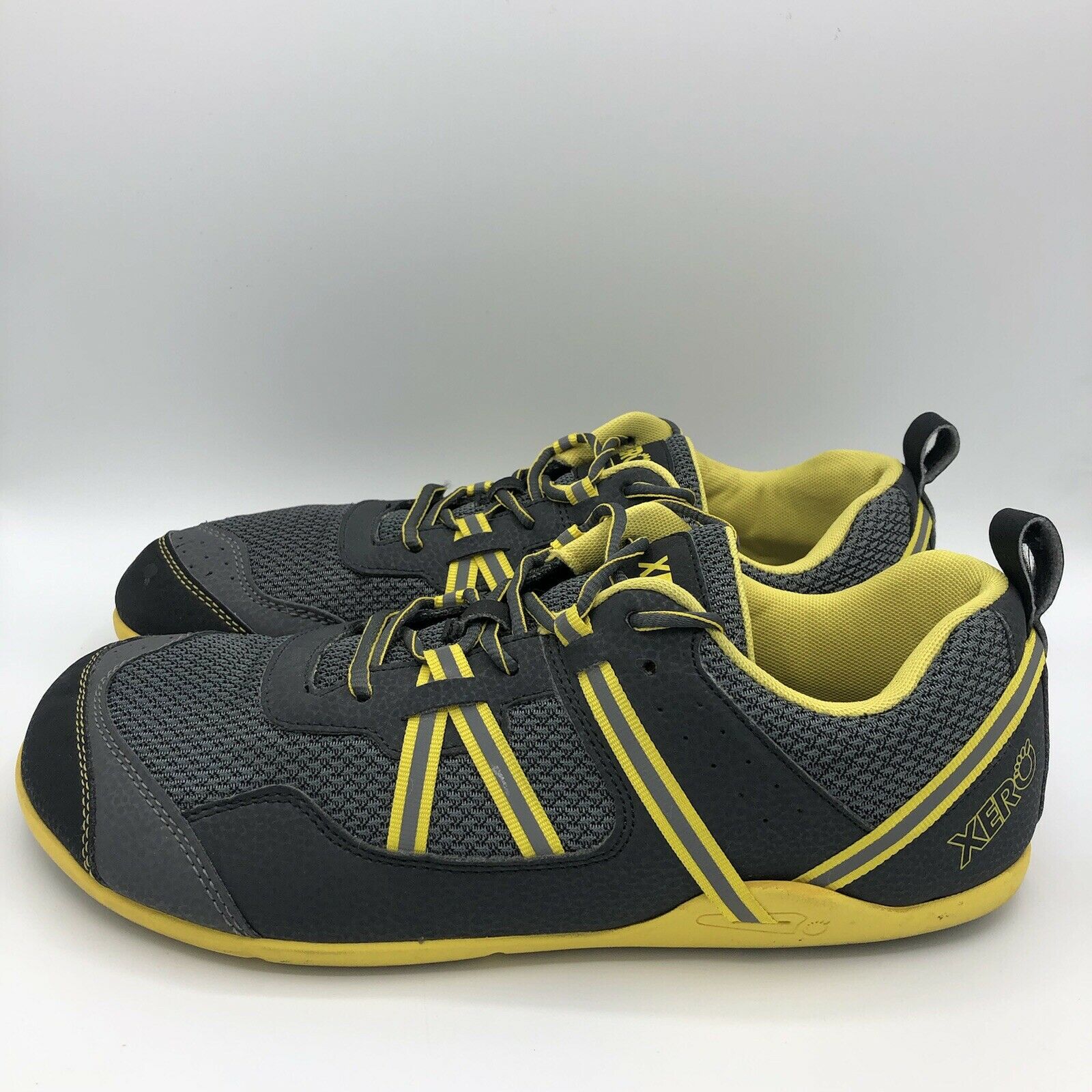 Xero Shoes Prio Minimalist Lightweight Running Shoes Gray Yellow Men's Size 11