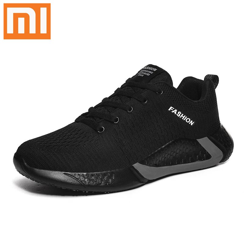 Xiaomi Comfortable Casual Shoes Men Breathable Walking Shoes Lightweight Sneakers Black Footwear Male Lace-Up Flats Shoes