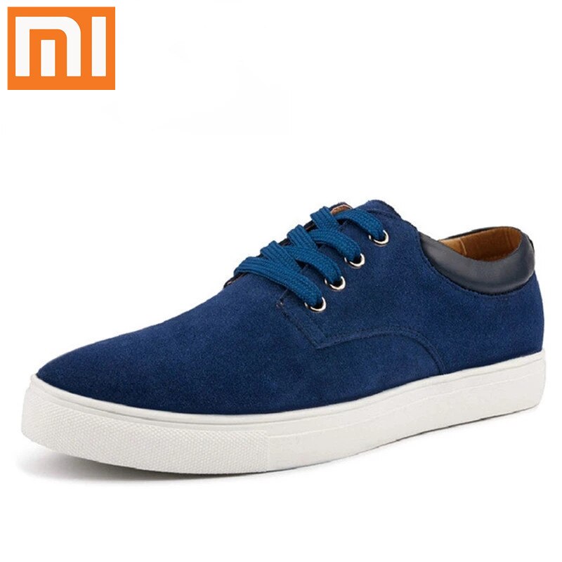 Xiaomi New Men Shoes Genuine Leather High Quality Fashion Men's Casual Shoes European Style Mens Shoes Flats Oxfords Big Size