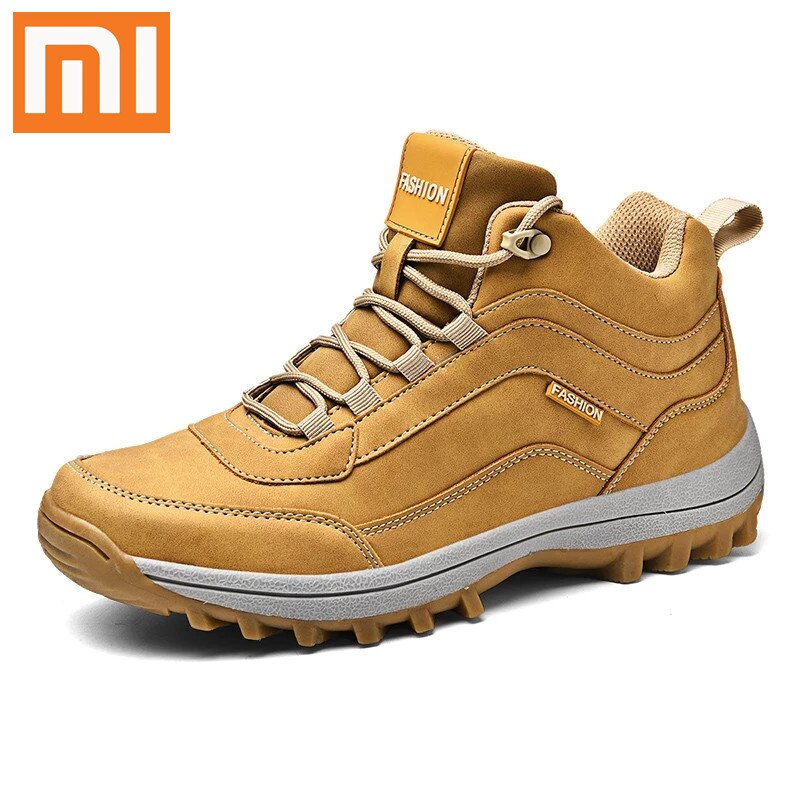 Xiaomi New Spring Autumn Men Casual Sneakers Waterproof Men's Work Shoes Male Hiking Comfortable Non Slip Footwear Big Size