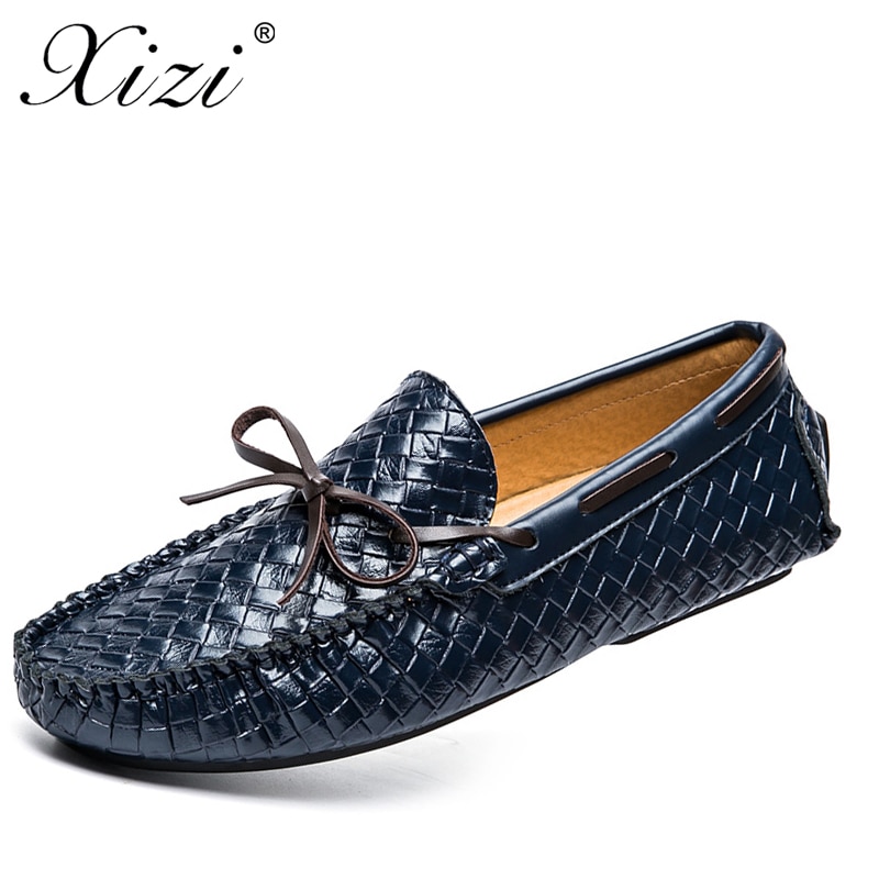 XIZI Brand Men Casusl Sneakers Shoes Breathable Comfortable Male PU Leather Loafers Luxury Men's Flats Men Casual Zanotti Shoes