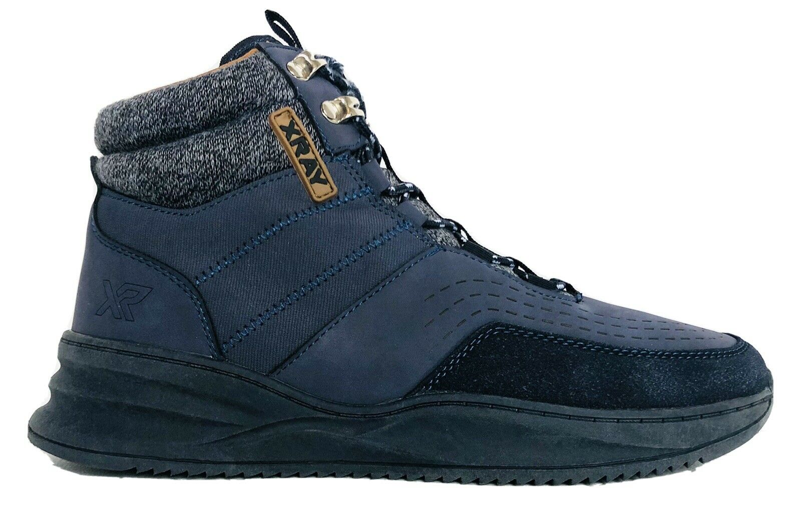 XRAY Luke Lace Up Boots Mens Size 7.5 Navy Blue Hiking (O)
