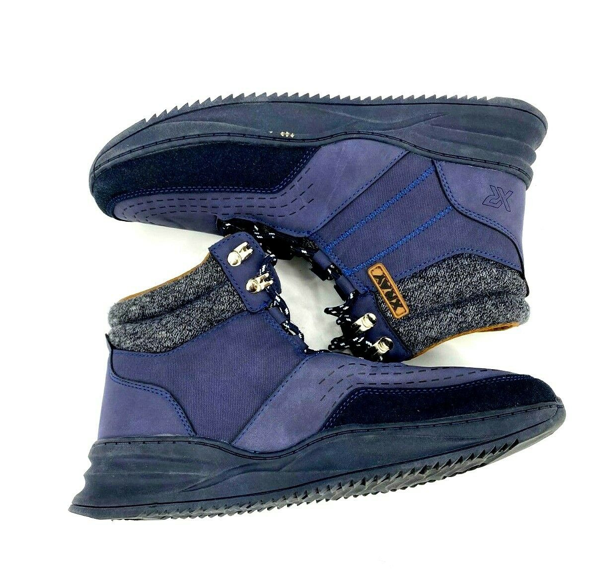 Xray Luke Navy Blue Lace Up Mens Hiking Boots Size US 9 EU 42 New