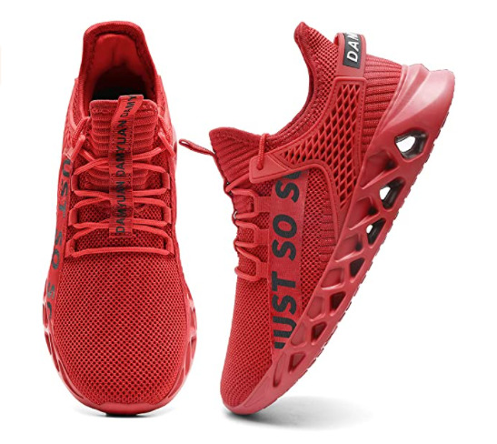 Yytlch Mens Running Shoes Fashion Sneakers Athletic - Red