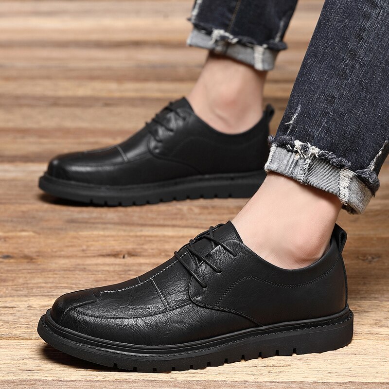 zapatos de hombre Handmade Genuine Leather Men Brown black Formal Shoes party Office lace up Business dress Wedding Shoes