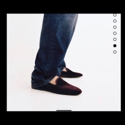Zara Shoes | Black Velvet Loafers. | Color: Black | Size: 8
