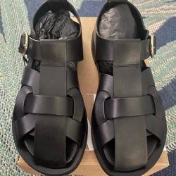 Zara Shoes | Low Heel Fisherman Sandals | Color: Brown | Size: 6