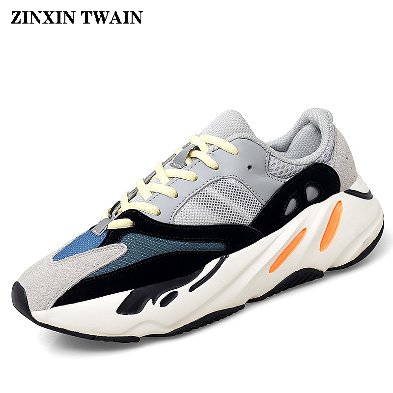 ZINXINLuminous tide shoes leather woven reflective men's shoes Amazon cross-border large size shoes fashion sports casual shoes
