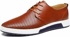 ZZHAP Men's Casual Oxford Shoes Breathable Flat Fashion Sneakers