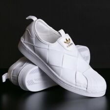 Adidas Originals Superstar Women Slip On Athletic White Sneaker Shell Shoe #186