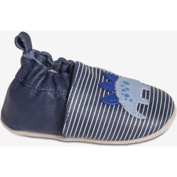 Joe Fresh Baby Boys' Faux Leather Shoes, Blue (Size S)