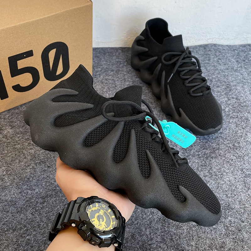 Men's Casual Shoes Breathable Socks Fashion Designer Running Shoes Men Mesh Lace-up Outdoor Walking Sneakers 2021 Summer New
