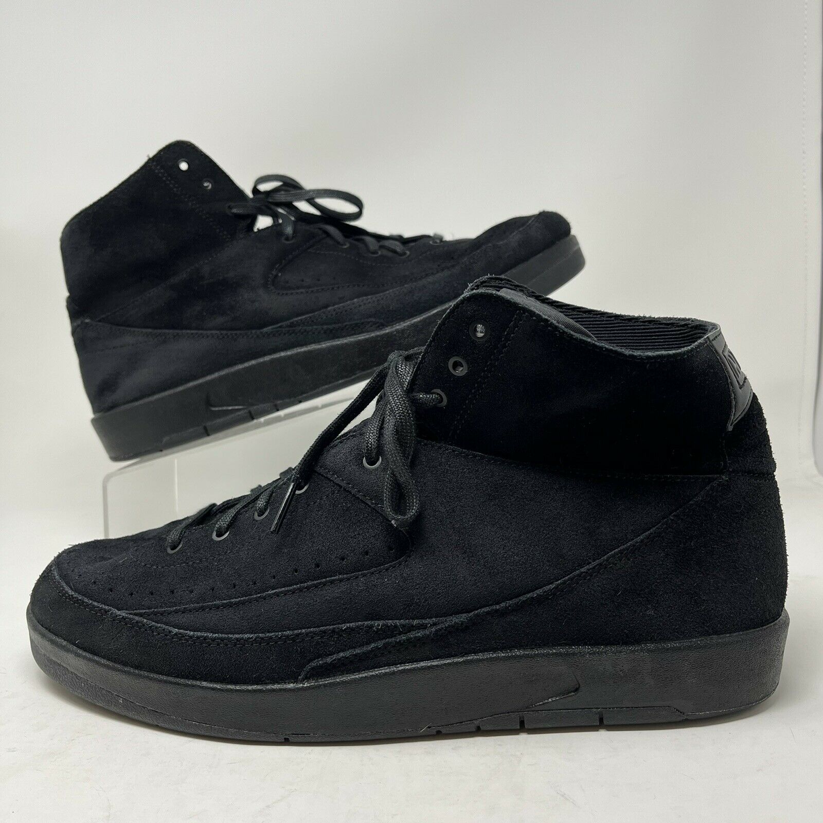 NIKE 2017 Air Jordan 2 Retro Decon Black Athletic Shoes 897521-010 Size 13
