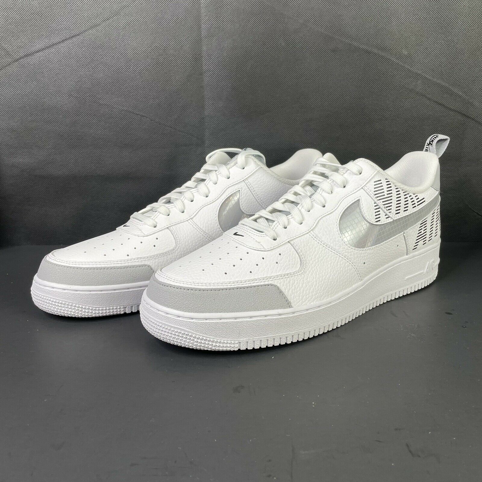 Nike Air Force 1 '07 LV8 2 Under Construction White Grey BQ4421 100 Size 14