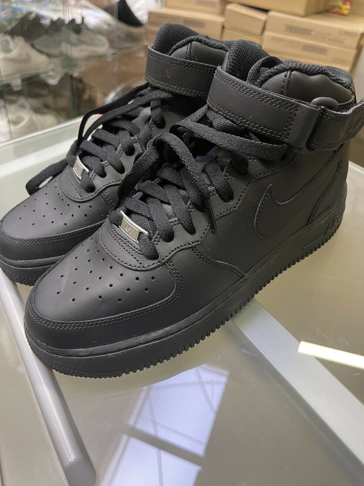Nike air force 1 mid Le Sneaker Black DH2933-001 Women's Girl Casual Shoes 6.5Y