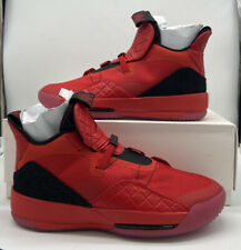 Nike Air Jordan 33 XXXIII Retro Basketball Shoes Triple Red AQ8830-600 Mens Size