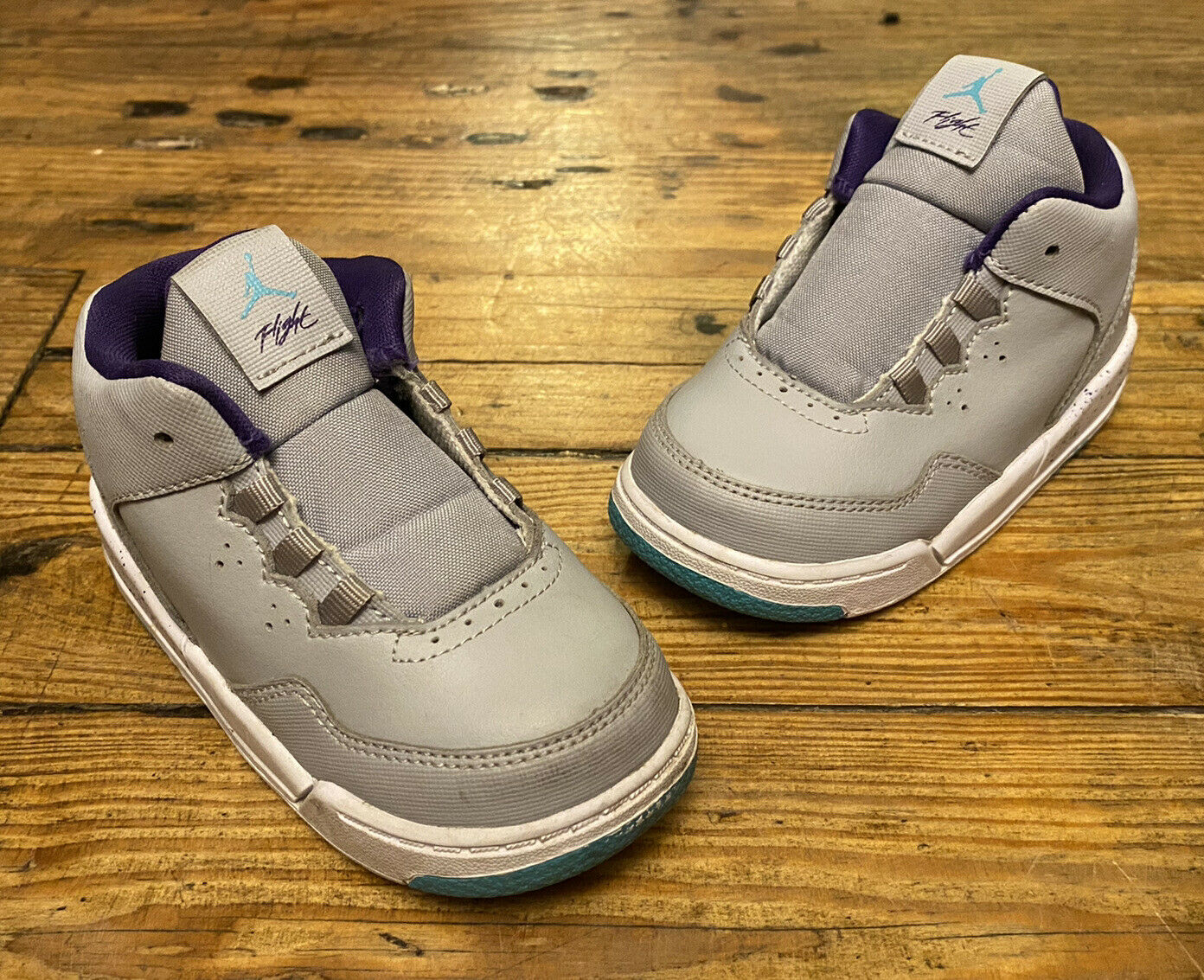 Nike Air Jordan Flight Shoes (Teal & Gray) Toddler Size 7C