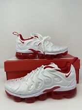 Nike Air VaporMax Plus 'White University Red' Men's Size 8-14 Shoes DH0279-100