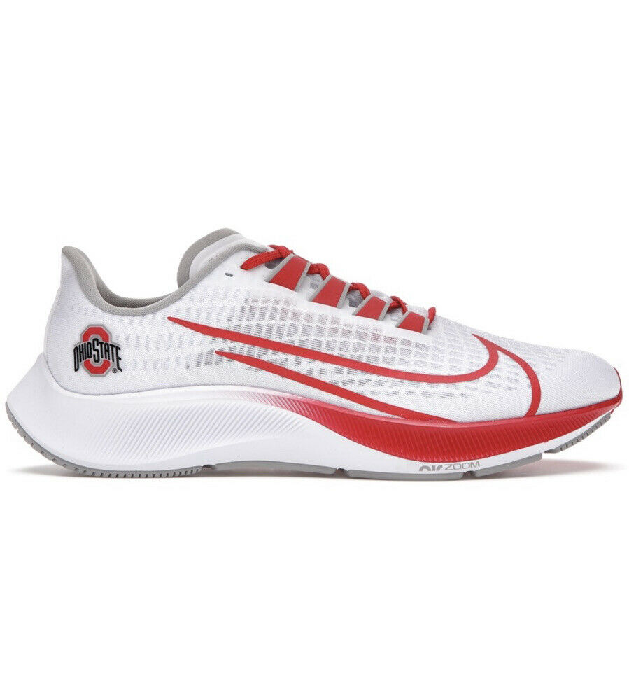 Nike Air Zoom Pegasus 37 Ohio State Buckeyes Men Size 9 Running Shoes CZ5385-100