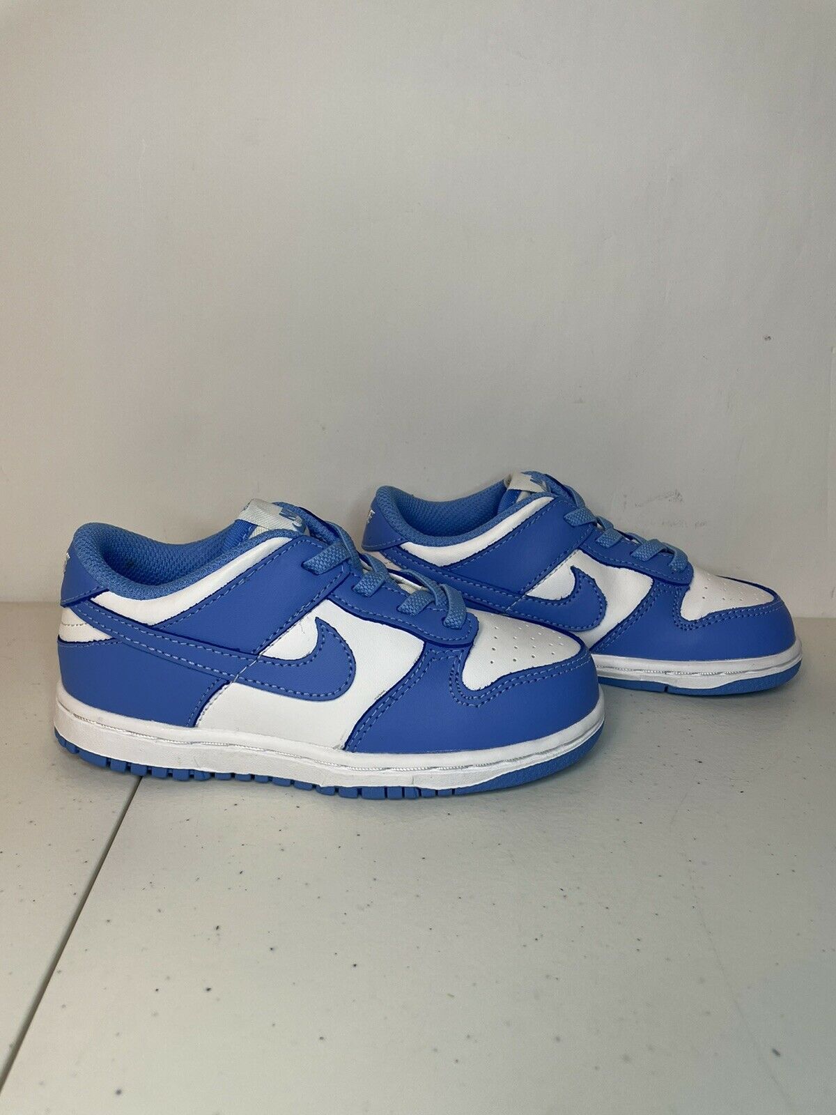 Nike Dunk Low (TD) Shoes 'UNC' White University Blue CW1589-103 Toddler Size 10c