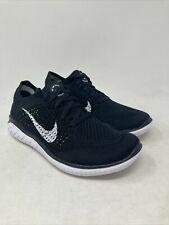 Nike Free Rn Flyknit 2018 Women's Running Shoes Black / White Athletic Trainer