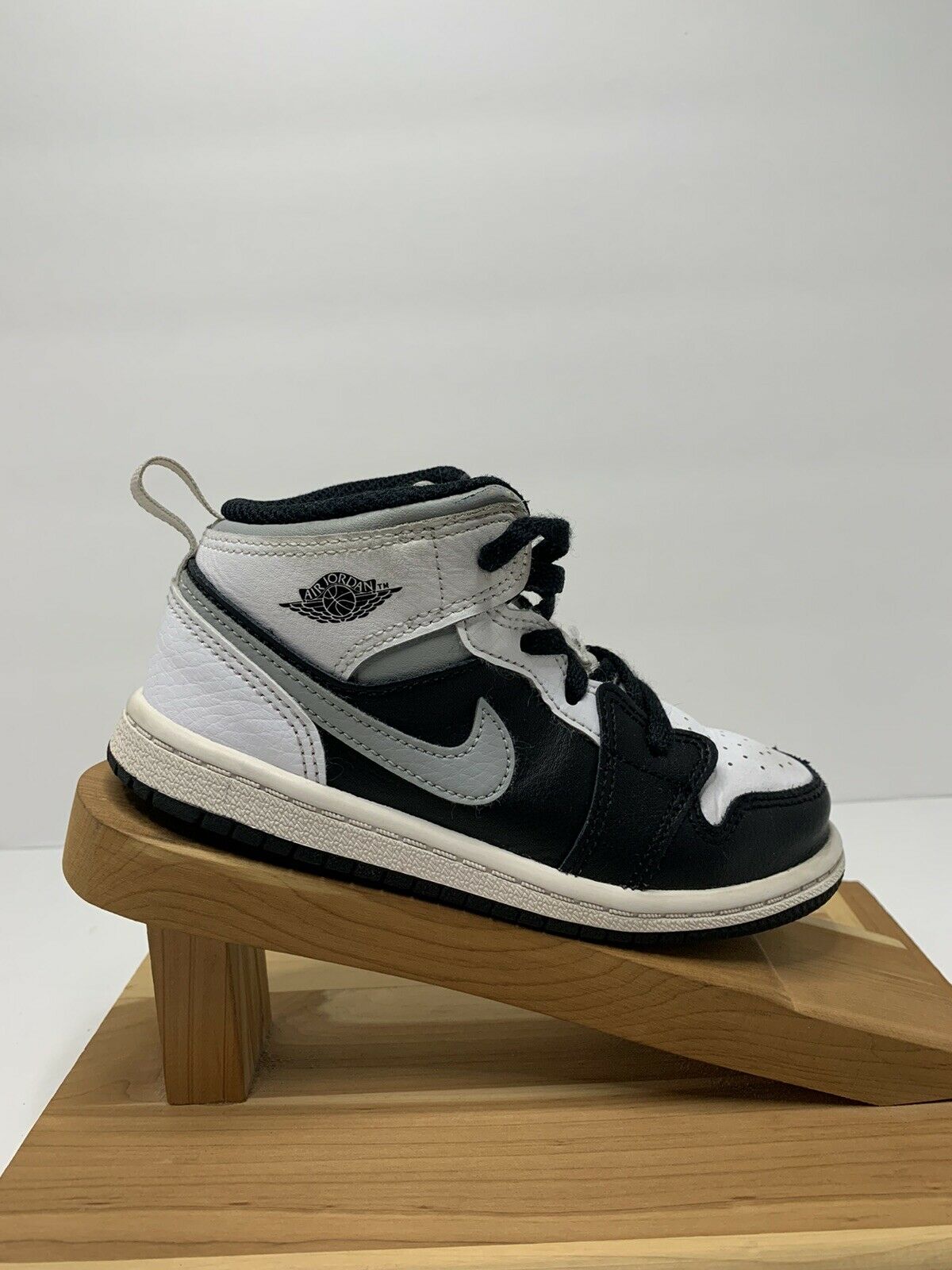 Nike Jordan 1 Mid TD White Shadow Toddler Baby 640735 073 Shoes Size 10c NIB