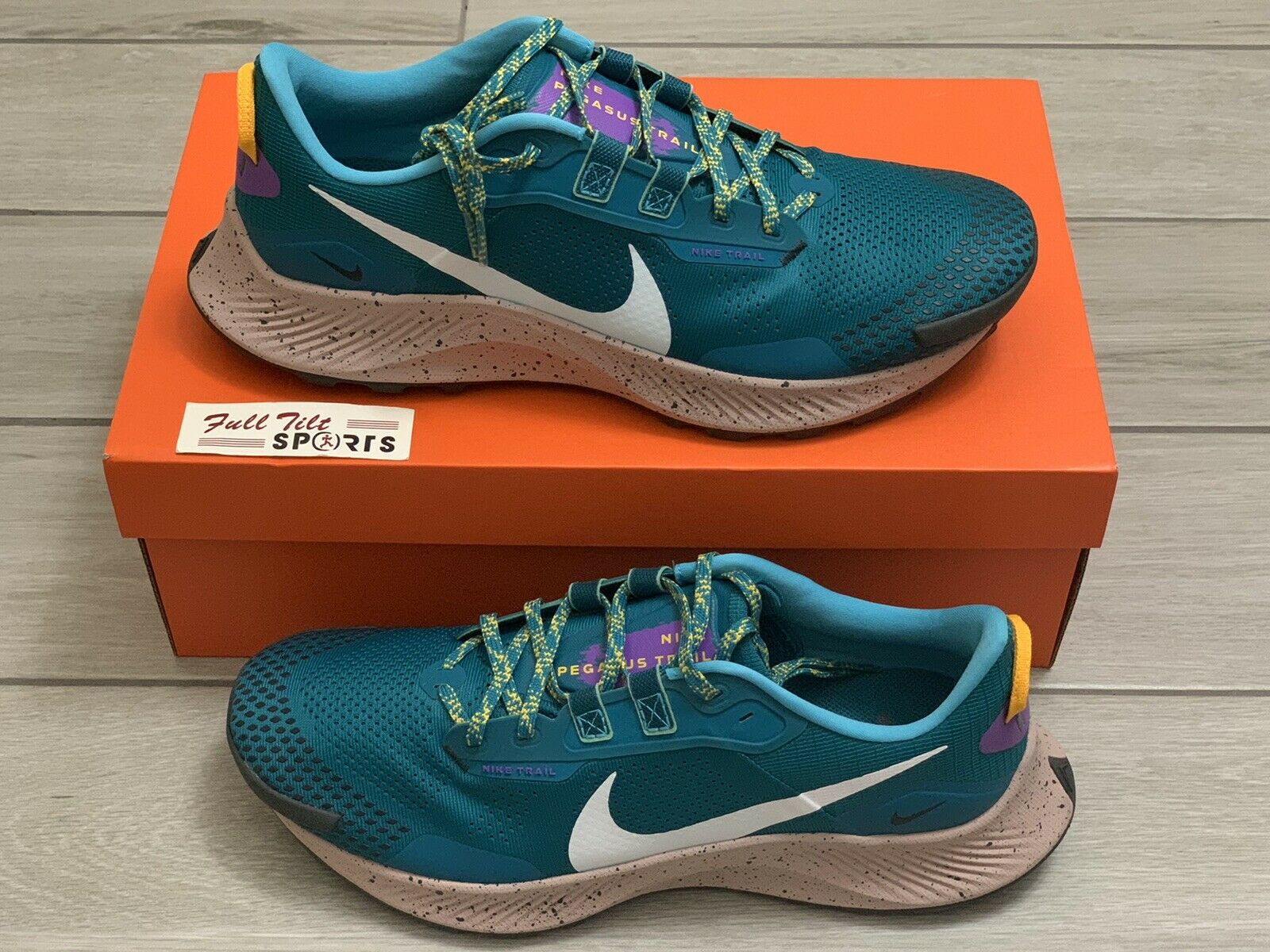 Nike Pegasus Trail 3 Trail Running Shoes (DA8697-300) - Mystic Teal Men Size 13