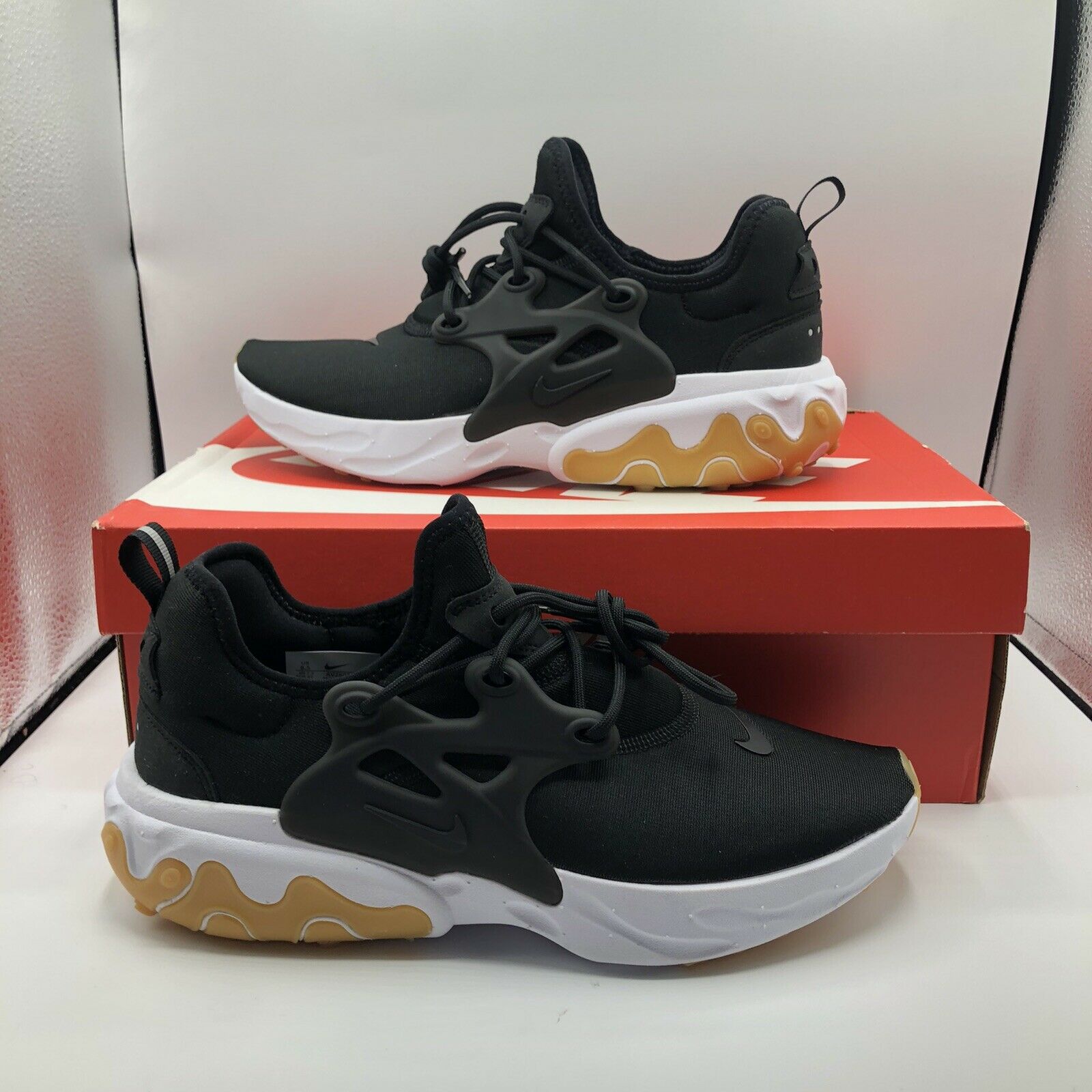 Nike React Presto Black/Gum Size 8.5 Brand New In Box AV2605-007 Men’s Shoes