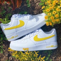 Nike Shoes | Custom Air Force 1 Shoes (Yellow) | Color: Yellow | Size: Various