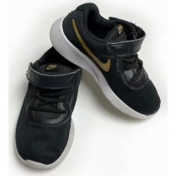 Nike Shoes | Nike Black White Gold Tanjun Shoes Toddler Size 9 | Color: Black/White | Size: 9 (Toddler Little Kid)