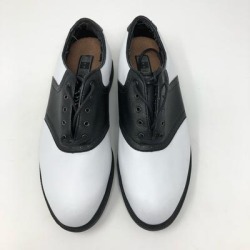 Nike Shoes | Nike Boys Golf Shoes Youth 4.5 White Black Leather | Color: Black/White | Size: 4.5b