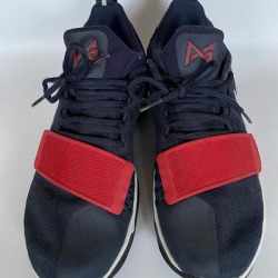 Nike Shoes | Nike Paul George Pg Basketball Shoes Youth Boys 7 Navy And Red | Color: Blue/Red | Size: 7b