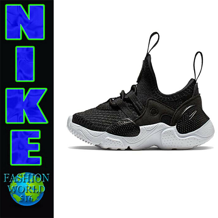 Nike Toddler Size 8C Huarache E.D.G.E. TXT BT Shoes CK4983-001 Black/White