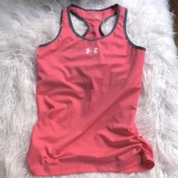 Under Armour Tops | 3 $30 Pink Under Armor Fitted Top Medium | Color: Black/Pink | Size: M